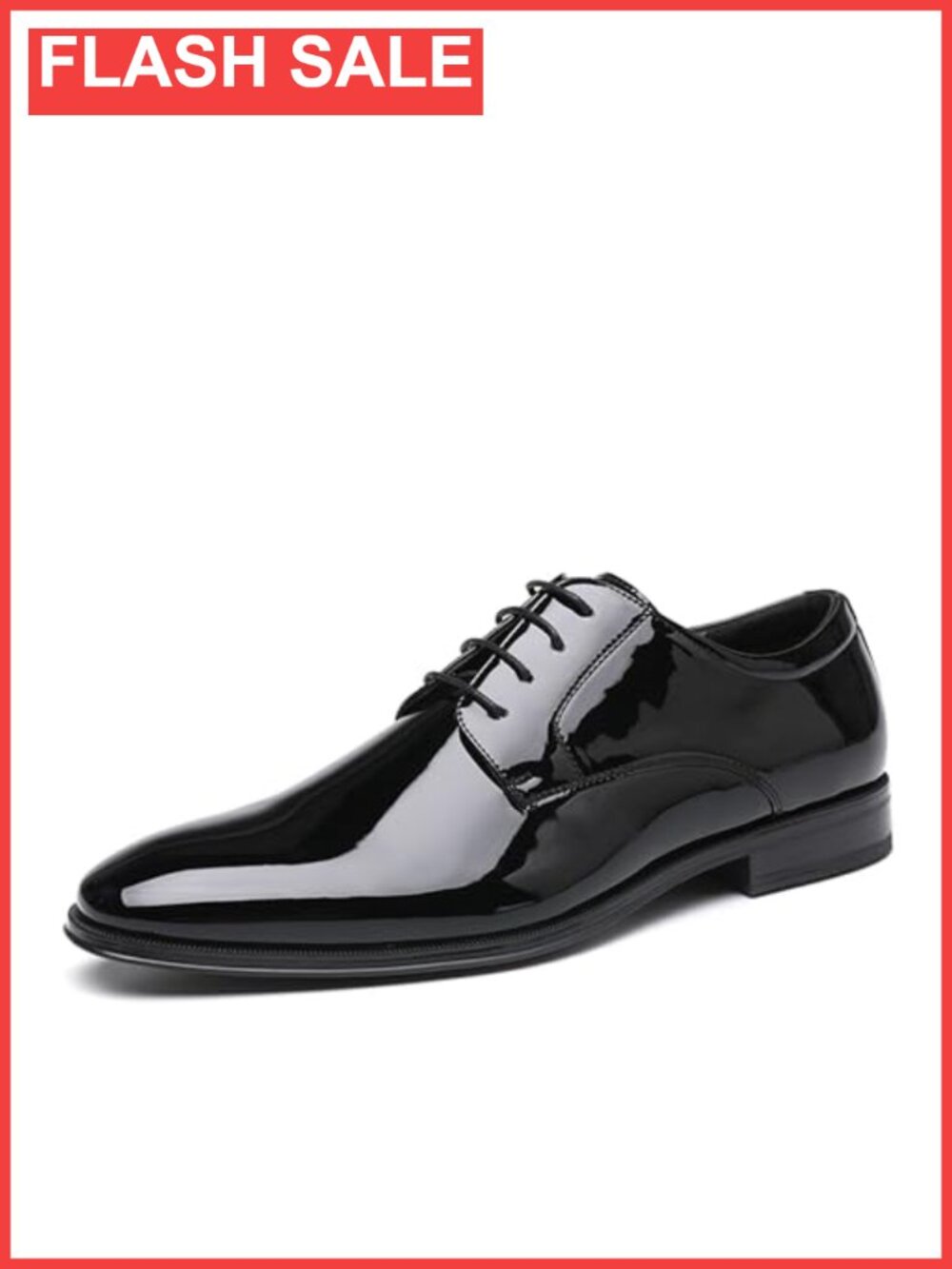 Mens Oxford Lace-Up Patent Leather Dress Shoes Formal Pointed Toe